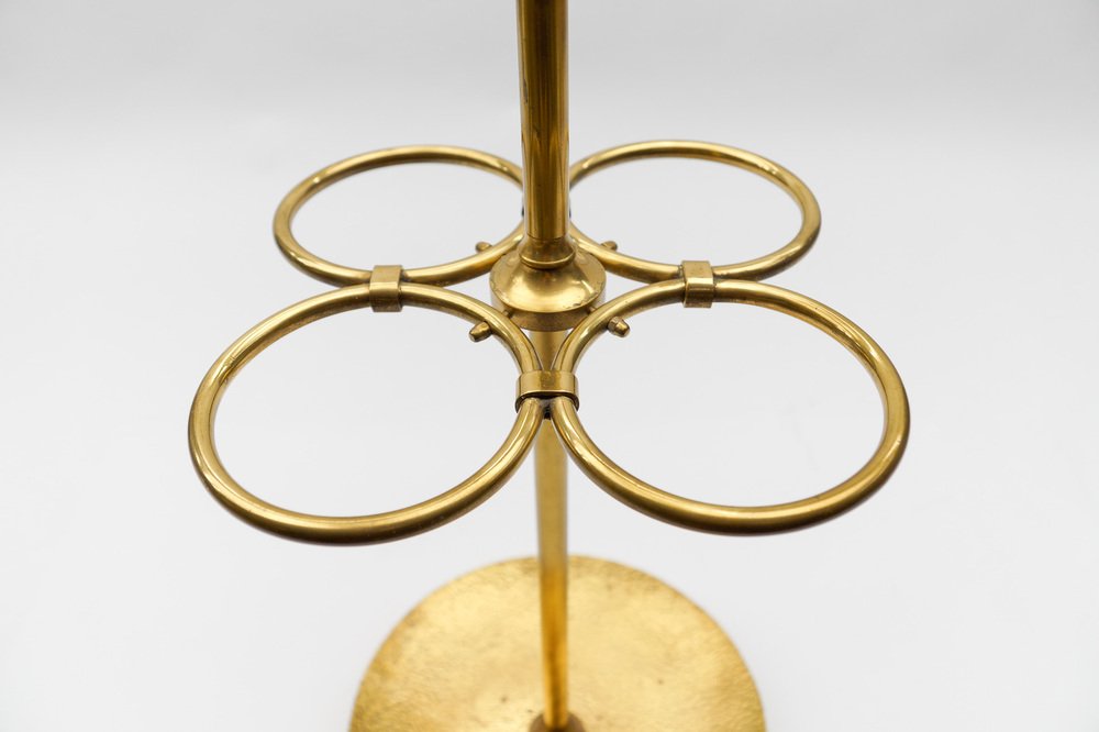 Hammered Brass Umbrella Stand, Austria, 1960s