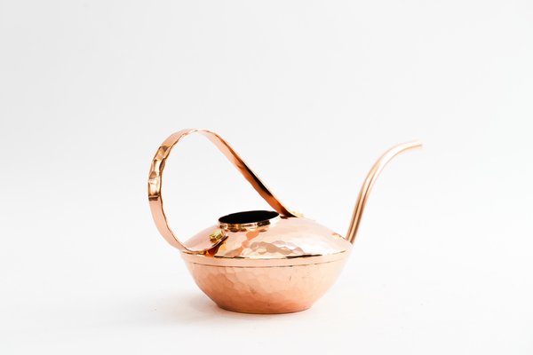 Hammered Copper Watering Can from VEB Kunstschmiede Neuruppin, Germany, 1960s-SPD-1754314