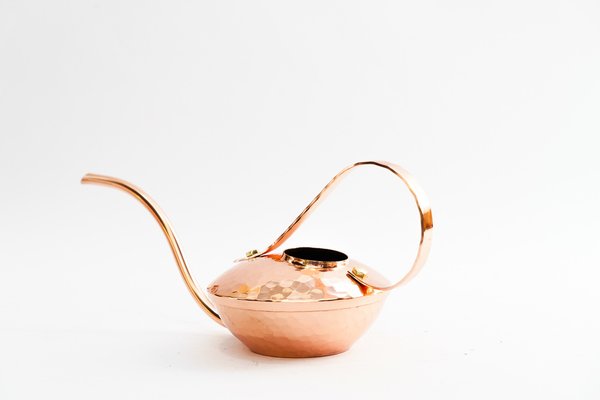 Hammered Copper Watering Can from VEB Kunstschmiede Neuruppin, Germany, 1960s-SPD-1754314