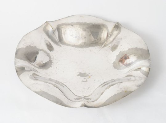 Hammered Silver Plate Bowl from WMF, 1940s-IXK-830189