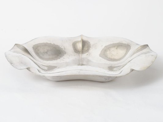 Hammered Silver Plate Bowl from WMF, 1940s-IXK-830189