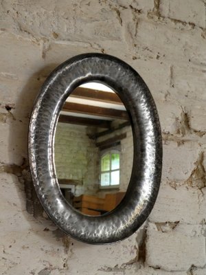 Hammered Tin Mirror-QAV-970025