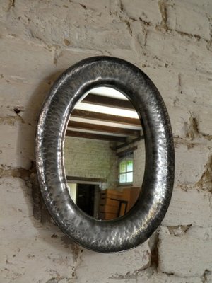 Hammered Tin Mirror-QAV-970025