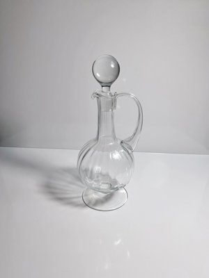 Hand-Blown Ball Glass Carafe, Italy, 1950s-VTK-2020167