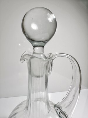 Hand-Blown Ball Glass Carafe, Italy, 1950s-VTK-2020167