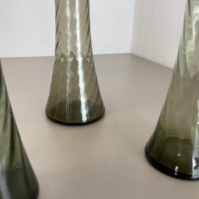 Hand Blown Crystal Glass Vases from Alfred Taube, Germany, 1960s, Set of 4-QZ-1114573