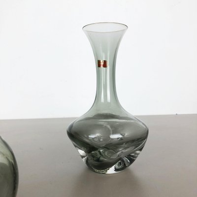 Hand Blown Crystal Glass Vases from Friedrich Kristall, Germany, 1970s, Set of 3-QZ-1053081