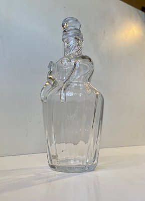 Hand-Blown Figural Woman Decanter in Optical Glass by Erik Meisner, 1970s-LCR-1326348