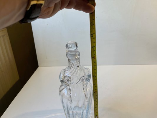 Hand-Blown Figural Woman Decanter in Optical Glass by Erik Meisner, 1970s-LCR-1326348