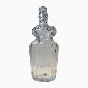 Hand-Blown Figural Woman Decanter in Optical Glass by Erik Meisner, 1970s-LCR-1326348