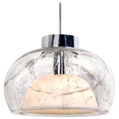 Hand Blown Glass Pendant Light from Doria, Germany, 1970s-VDW-851177