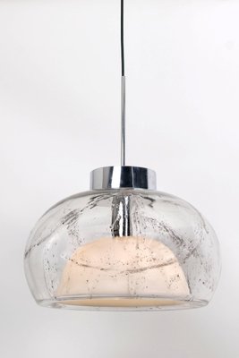 Hand Blown Glass Pendant Light from Doria, Germany, 1970s-VDW-851177