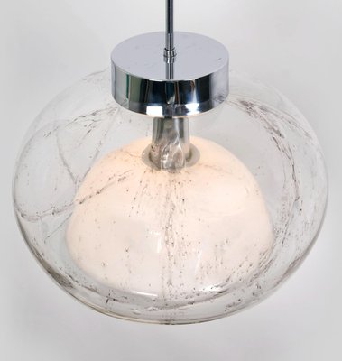 Hand Blown Glass Pendant Light from Doria, Germany, 1970s-VDW-851177