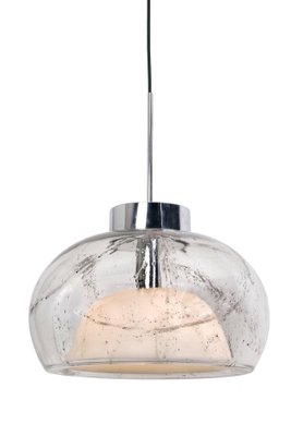 Hand Blown Glass Pendant Lights from Doria, Germany, 1970s, Set of 2-VDW-959075