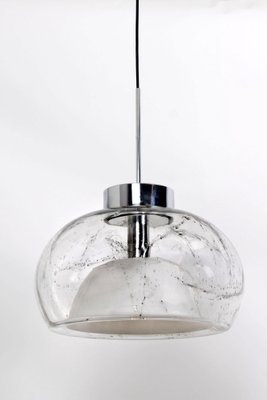 Hand Blown Glass Pendant Lights from Doria, Germany, 1970s, Set of 2-VDW-959075