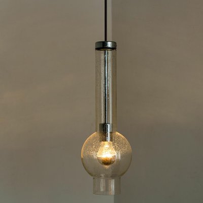 Hand Blown Glass Tube Pendant Light by Staff Lights, 1970s-VDW-1048938