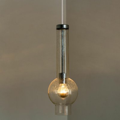 Hand Blown Glass Tube Pendant Light by Staff Lights, 1970s-VDW-1048938