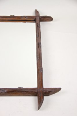 Hand Carved Black Forest Wall Mirror, Austria, 1880s-TQA-1322131