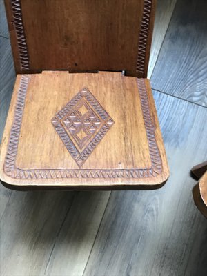 Hand Carved Chair, Cuba, 1960s, Set of 2-OXJ-1033504