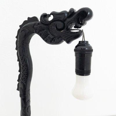 Hand Carved Dragon Table Lamp, China, 1960s-UPW-1736318