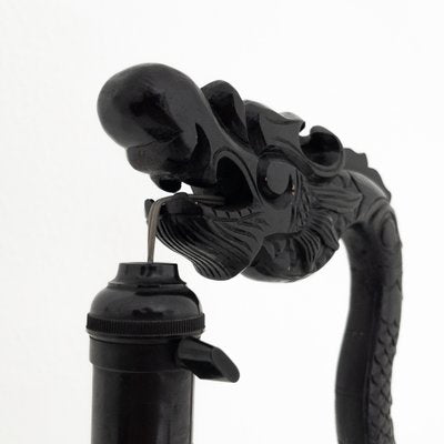 Hand Carved Dragon Table Lamp, China, 1960s-UPW-1736318