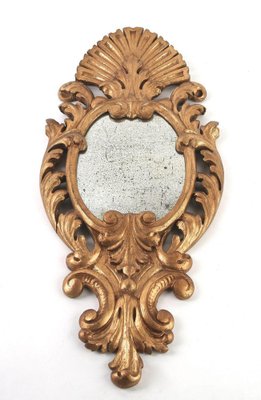 Hand-Carved Gilt Wall Mirrors, Italy, 1850s, Set of 2-TQA-1322298