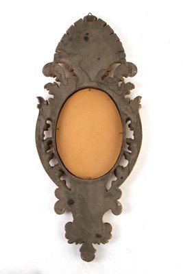 Hand-Carved Gilt Wall Mirrors, Italy, 1850s, Set of 2-TQA-1322298