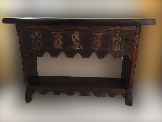 Hand-Carved Oak Auxiliary Furniture, 1890-SNX-1374110