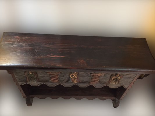 Hand-Carved Oak Auxiliary Furniture, 1890-SNX-1374110