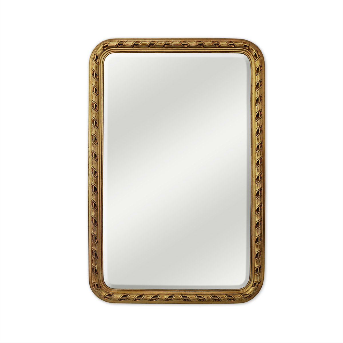 Hand-Carved Wooden Frame Mirror