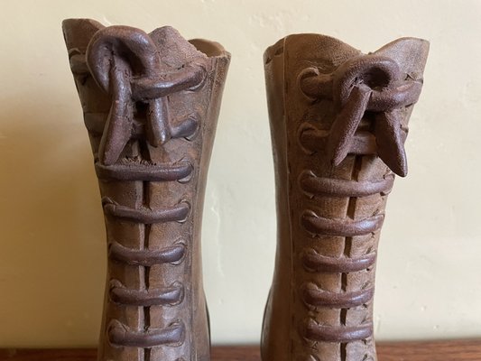 Hand Carved Wooden Shoes, 1800s-OFB-1820041