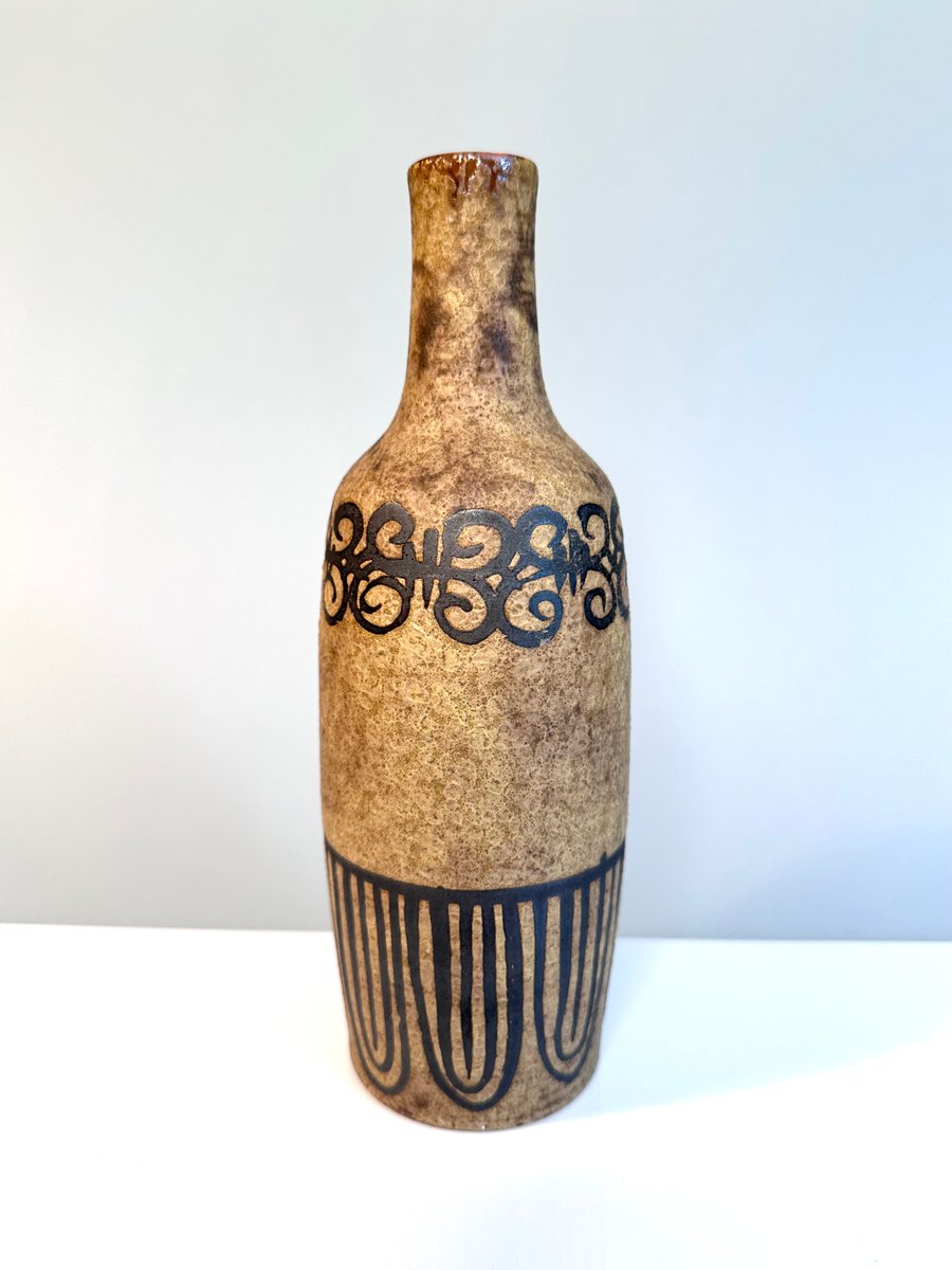 Hand-Crafted Archaic Ceramic Vase from Ceramano, Germany, 1960s