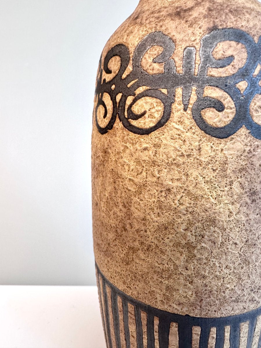 Hand-Crafted Archaic Ceramic Vase from Ceramano, Germany, 1960s