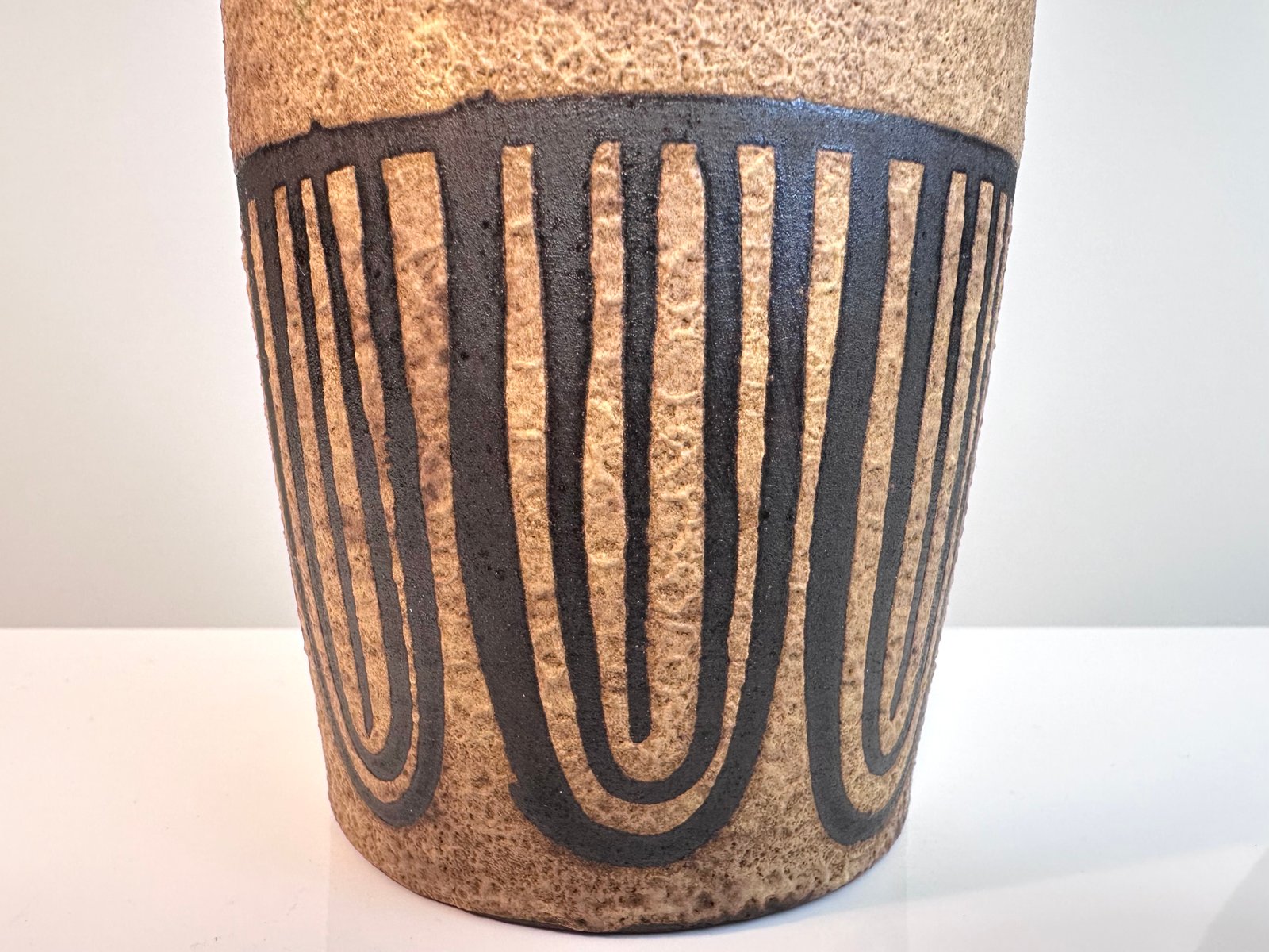 Hand-Crafted Archaic Ceramic Vase from Ceramano, Germany, 1960s