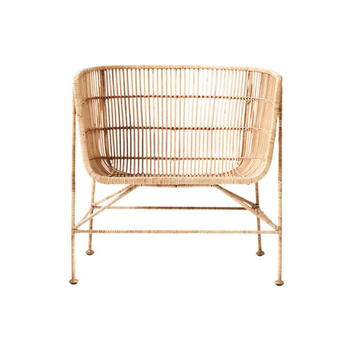 Hand-Crafted Iron and Rattan Chair from from Suite Contemporary, 2019