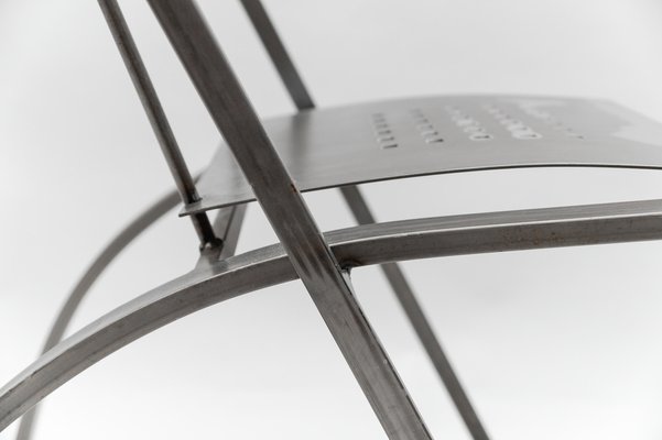 Hand-Crafted Metal Chair Hunter by Karl Friedrich Förster, Germany, 1980s-KQB-1758159