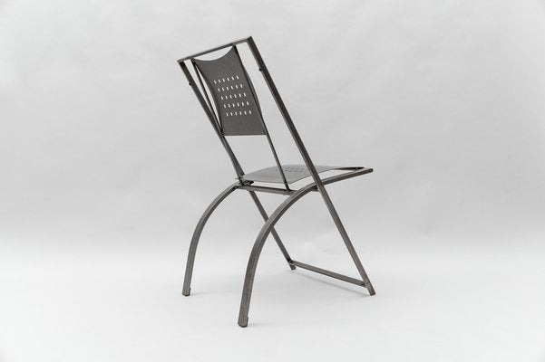 Hand-Crafted Metal Chair Hunter by Karl Friedrich Förster, Germany, 1980s-KQB-1758159