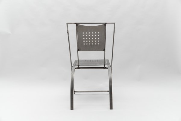 Hand-Crafted Metal Chair Hunter by Karl Friedrich Förster, Germany, 1980s-KQB-1758159