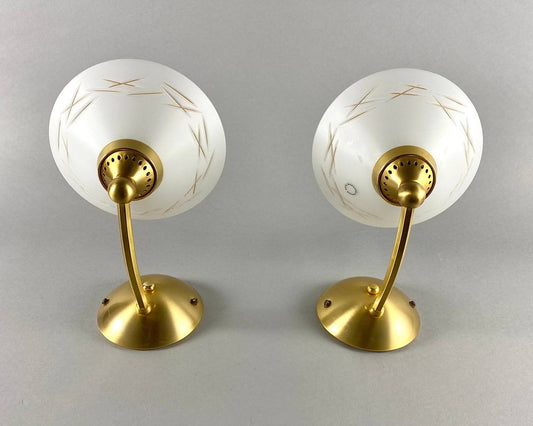 Hand-Crafted & Mouth Blown Glass Wall Sconces from Bankamp, Germany, Set of 2