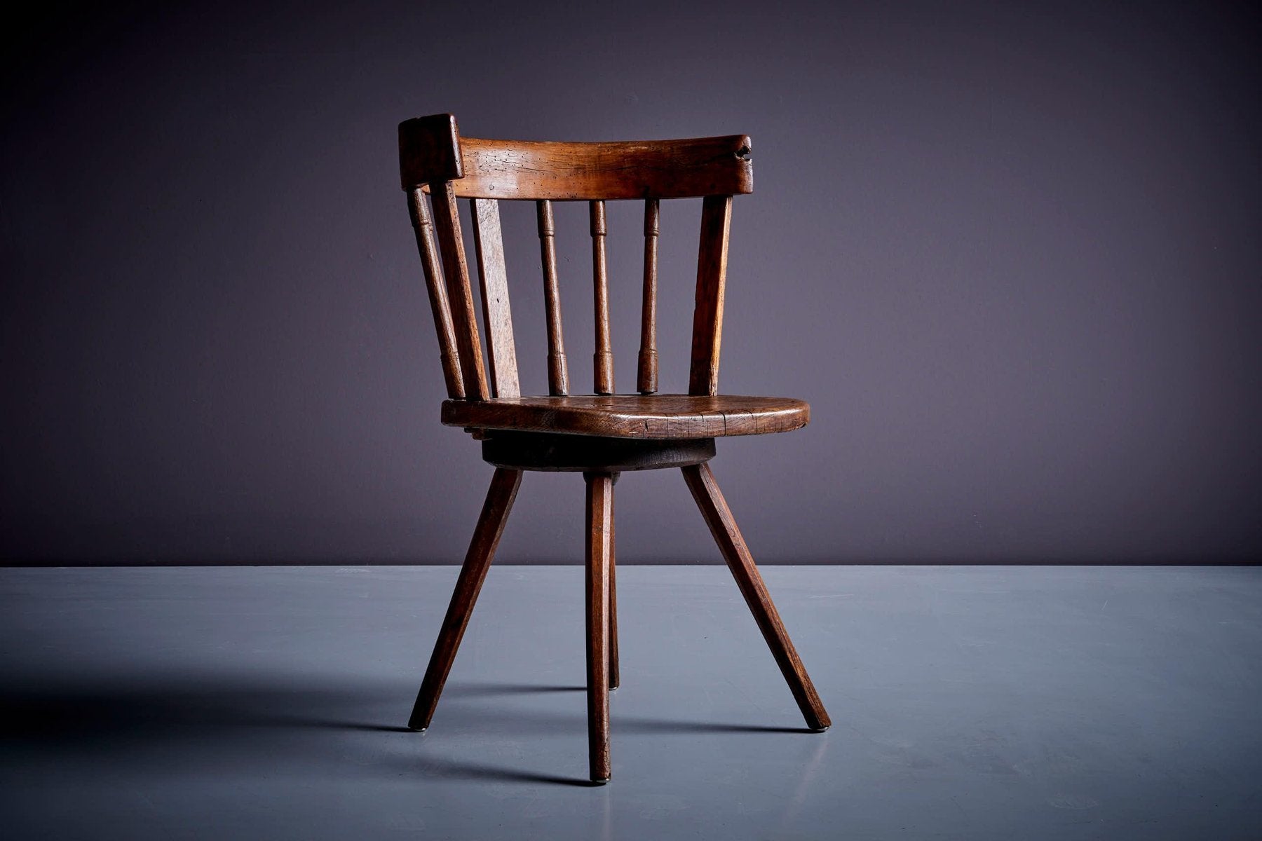 Hand-Crafted Swivel Chair, 1900s