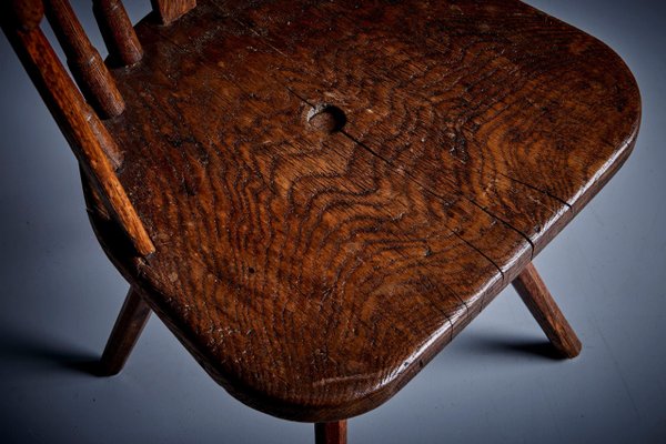 Hand-Crafted Swivel Chair, 1900s