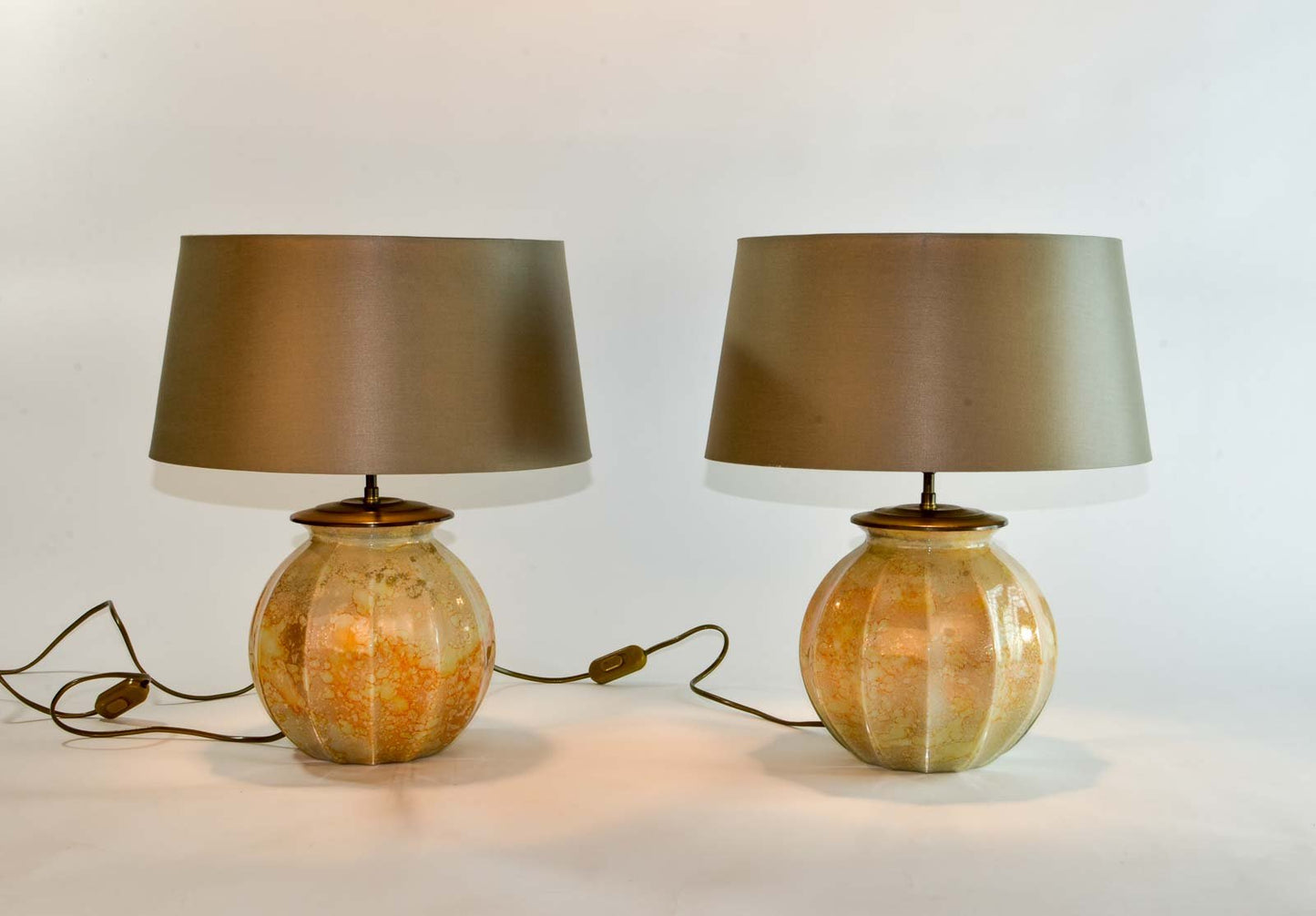 Hand-Crafted Table Lamps from Laque Line, 1970s, Set of 2