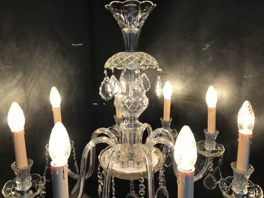 Hand-Cut Crystal Chandelier, 1950s-WQQ-1320773