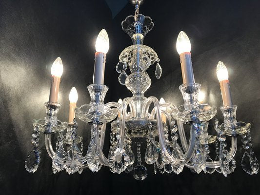 Hand-Cut Crystal Chandelier, 1950s-WQQ-1320773