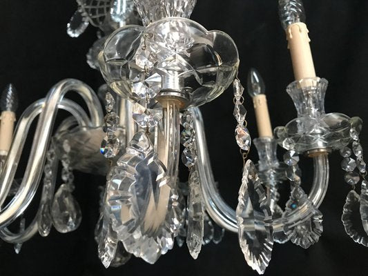 Hand-Cut Crystal Chandelier, 1950s-WQQ-1320773