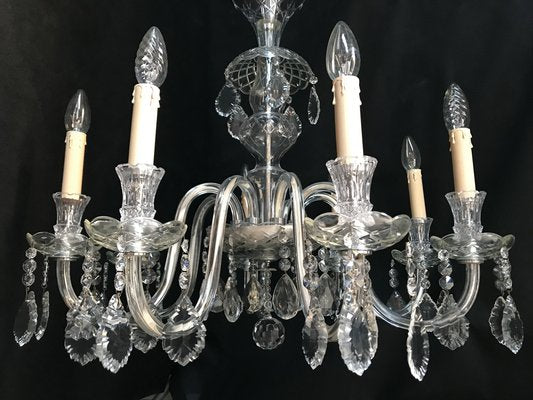 Hand-Cut Crystal Chandelier, 1950s-WQQ-1320773