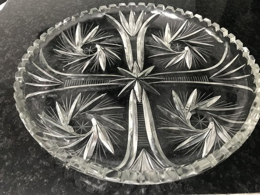 Hand-Cut Crystal Plate, 1970s-WQQ-1286921