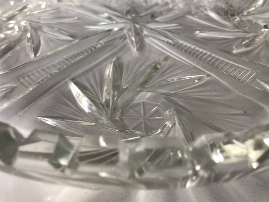 Hand-Cut Crystal Plate, 1970s-WQQ-1286921