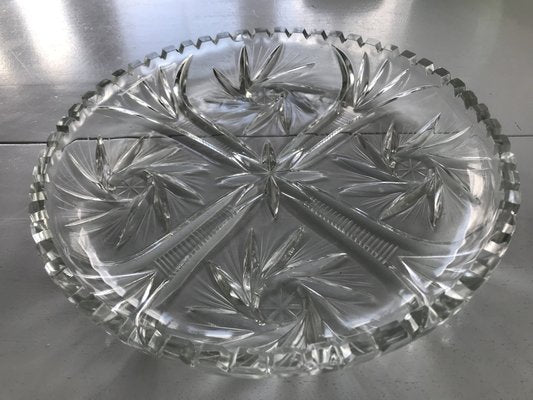 Hand-Cut Crystal Plate, 1970s-WQQ-1286921