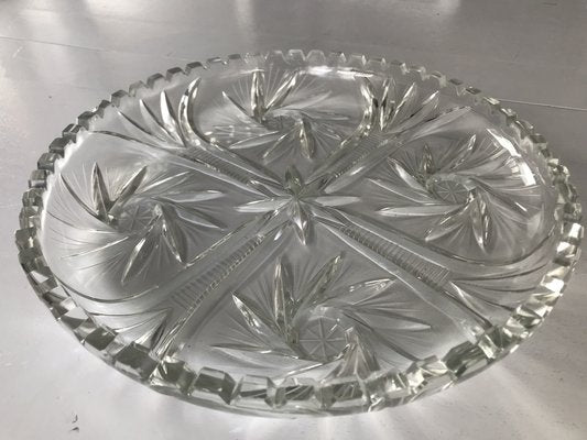 Hand-Cut Crystal Plate, 1970s-WQQ-1286921